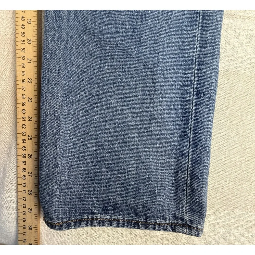 Levis 501 Button Fly‎ Men's Jeans 40x30 Original Fit Denim Med Wash 100% Cotton